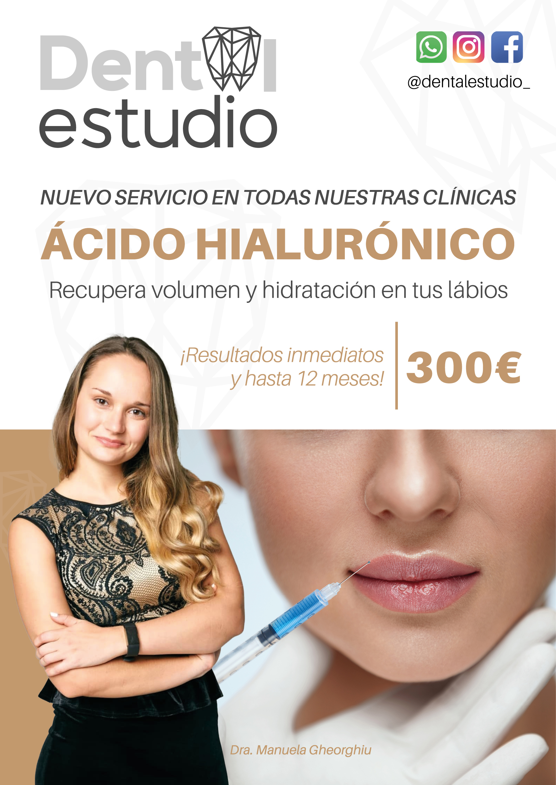 ÁCIDO HIALURÓNICO EN CLINICA DENTAL ESTUDIO ÁCIDO HIALURÓNICO EN CLINICA DENTAL ESTUDIO